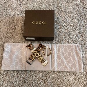 Gucci Calf Hair Leopard Print Women's Watch Strap - Floor Model